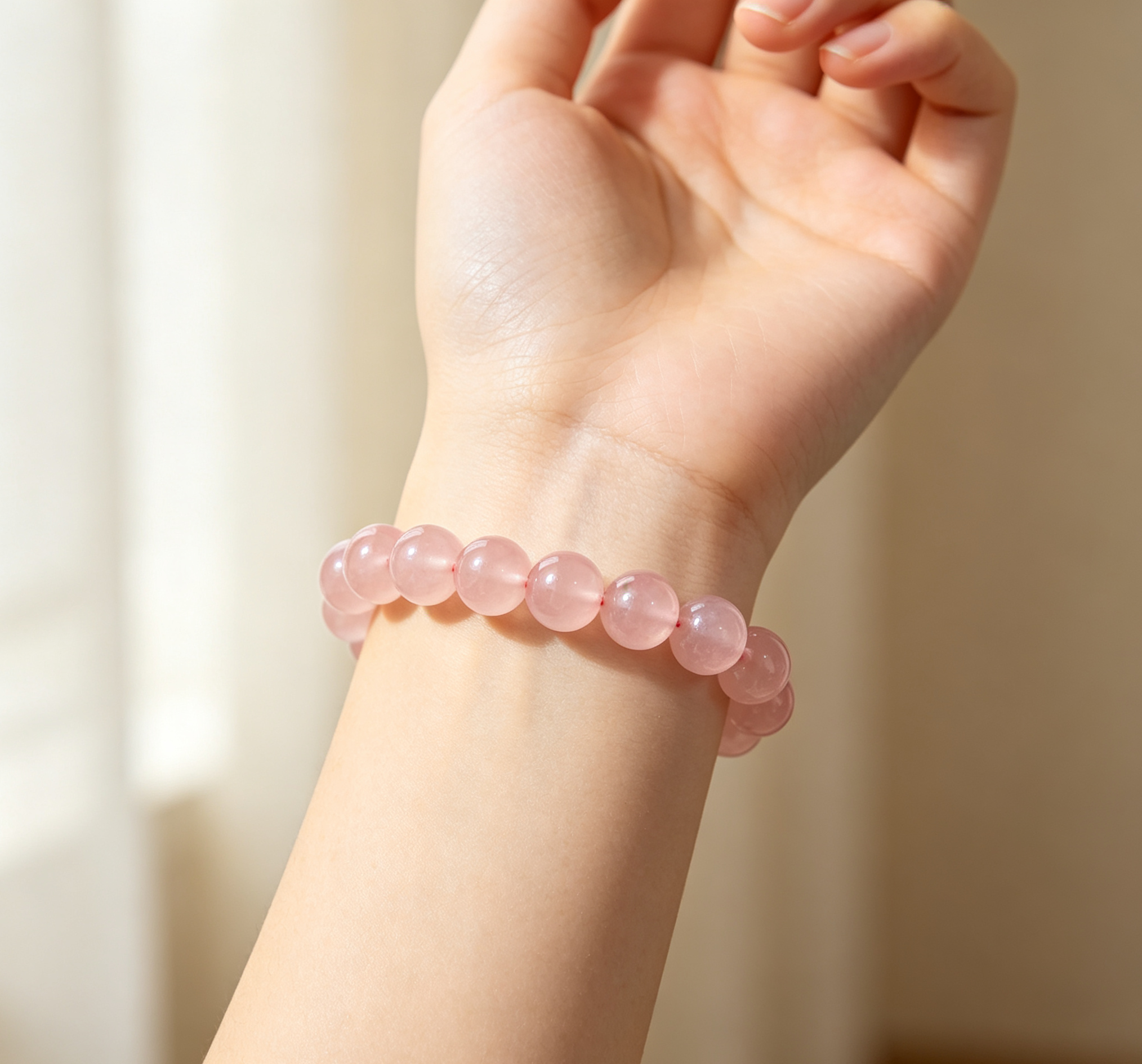 Rose Quartz Bracelet — Love & Self-Acceptance